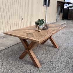 Custom Built Dining Table Solid wood Farmhouse Set Modern Rustic Bench Country Oval Round Counter Breakfast Height  Farm House 