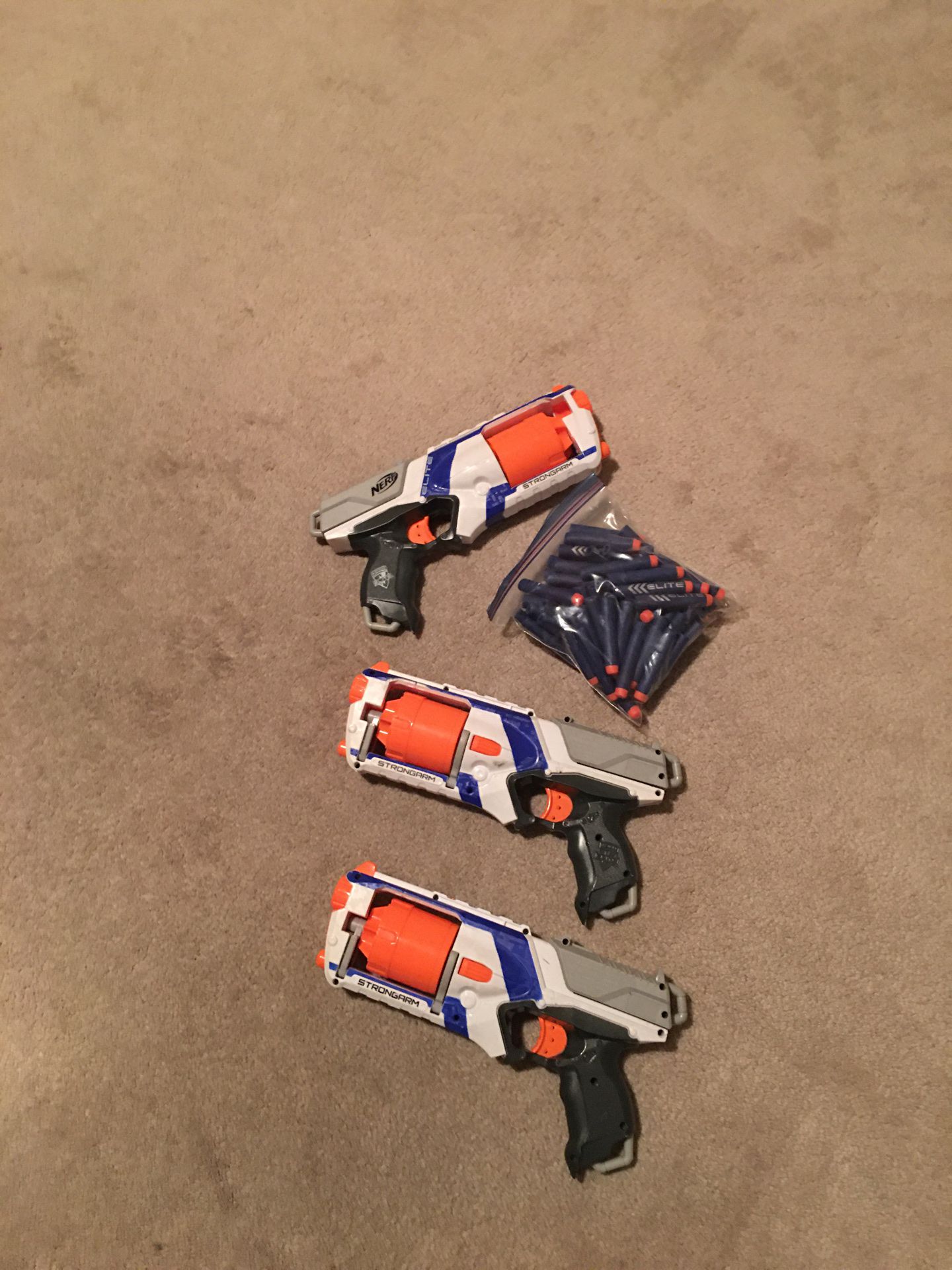 Nerf gun strong arm elite with bullets
