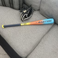 Little Leaggue Bat And Glove 