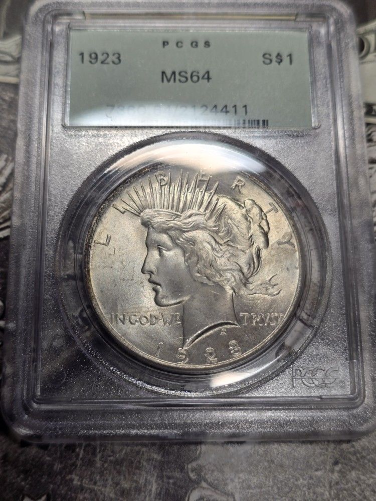 1923 Peace Dollar PCGS 