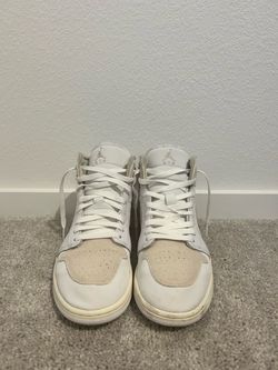Air Jordan 1 Mid White Sneakers