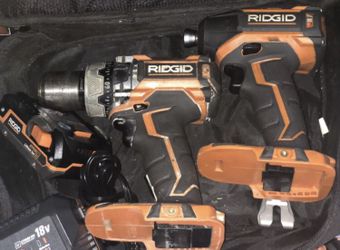Ridgid Brushless 18V Compact Hammer Drill/Driver and Impact Combo