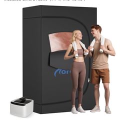 2 Person Sauna for Home, Extra Large Portable Steam Sauna Box for Relaxation with 4.1L Steamer Remote Control