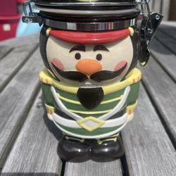 Ceramic Nutcracker Canister 