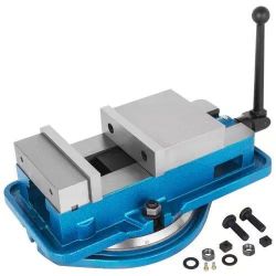 37# 6 Inch Heavy Duty Milling Vise Bench Clamp Vise High Precision Clamping Vise 6 Inch Jaw Width with 360 Degrees Swiveling Base CNC Vise
