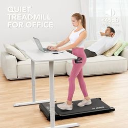 New Walking Pad, Under Desk Treadmill for Home Office, 2.5HP Portable Treadmill with Remote Control, Walking Jogging Machine Walking Pad in LED Displa