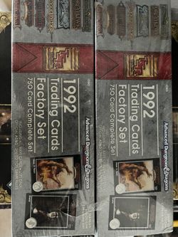 Advanced Dungeons And Dragons AD&D 2nd. Edition 1992 Complete Sealed Sets