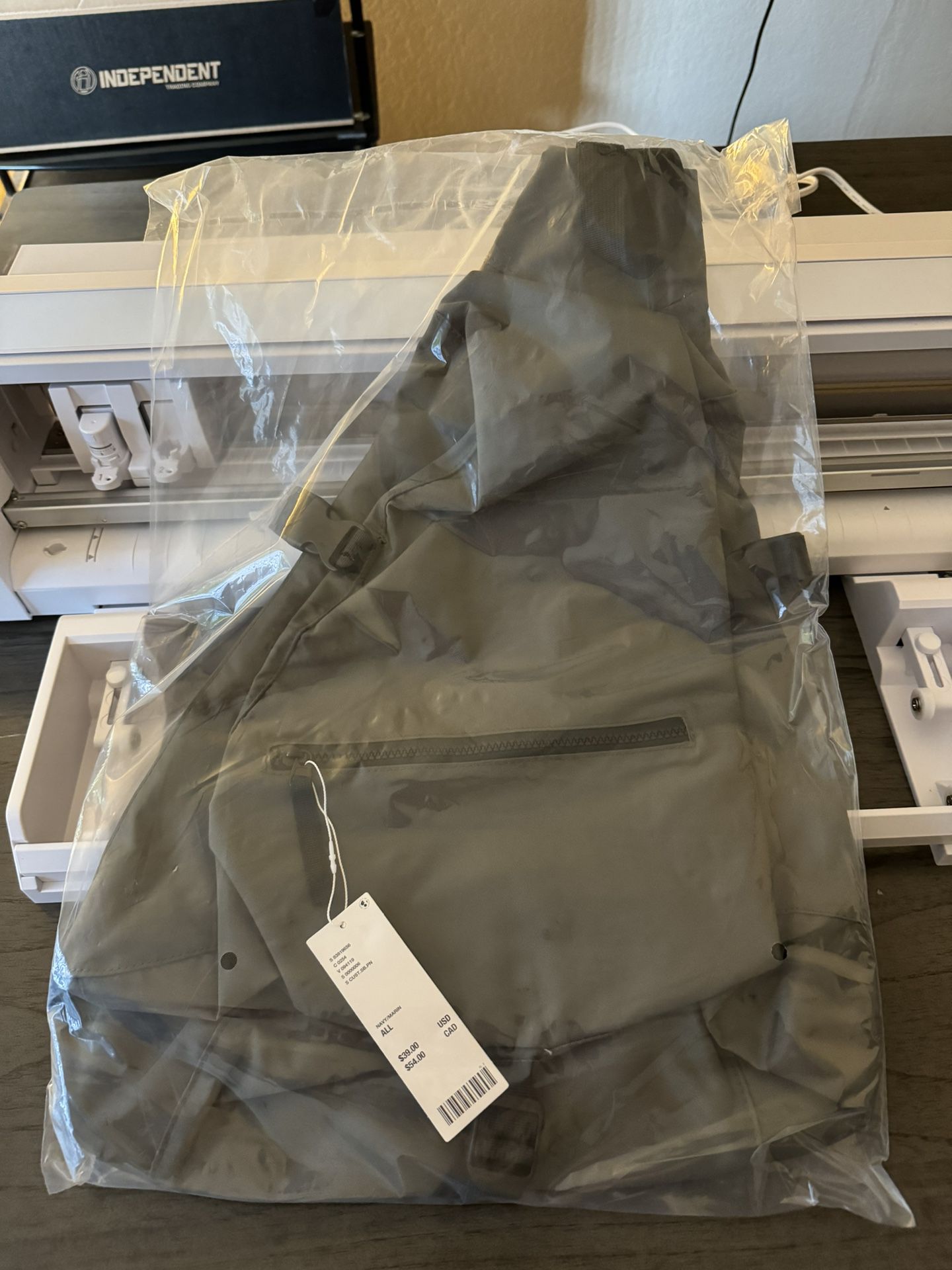 Sling Style Bag Back Pack - Navy/Grey