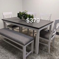 6-Pc Dining Table Set