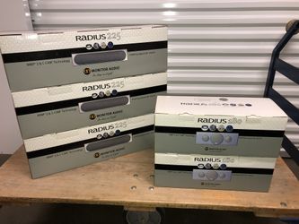 Monitor Audio home theater speakers + Martin Logan subwoofer