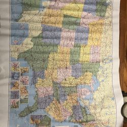 US And World Maps 50x38