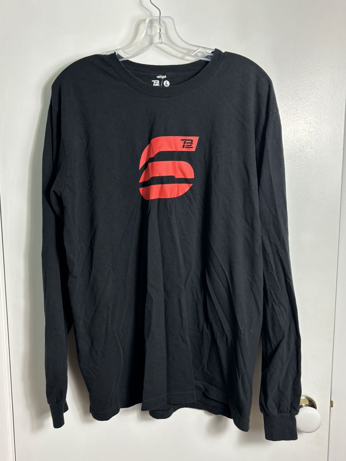 Tom Brady TB12 Black Long Sleeve Shirt Size Large 6x Super Bowl Champion