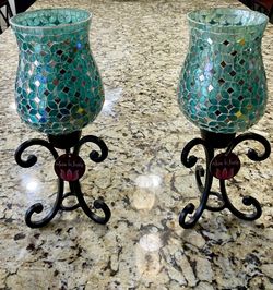New Mosaic Candle Holder Set