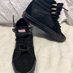 Vans x Marvel Sk8-Hi High Top Shoes Black Panther Limited Edition