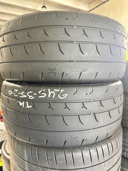 For sale two tires 245/35/20 Hoosier Track sport with 60% Left performance used pair
