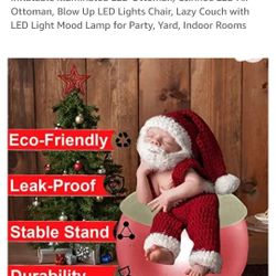 Inflatable Led Ottoman 