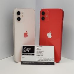 Apple IPhone 12 Unlocked For All Carriers  - 90 Days Warranty - $1 Down - NO CREDIT Needed
