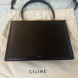 Old Celine Clasp Handbag - medium