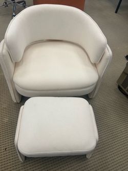 white cream chair