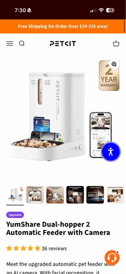 PETKIT dual cat or dog feeder