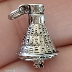 Rare Vtg.Solid Sterling Silver " SPACE Capsule Ship" Charm