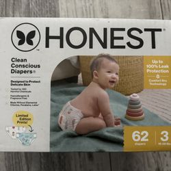 Honest Diapers Size 3 62ct
