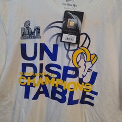 Los Angeles Rams Super Bowl Champions Medium T Shirt New