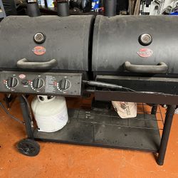 BBQ Charcoal And Propane Grill