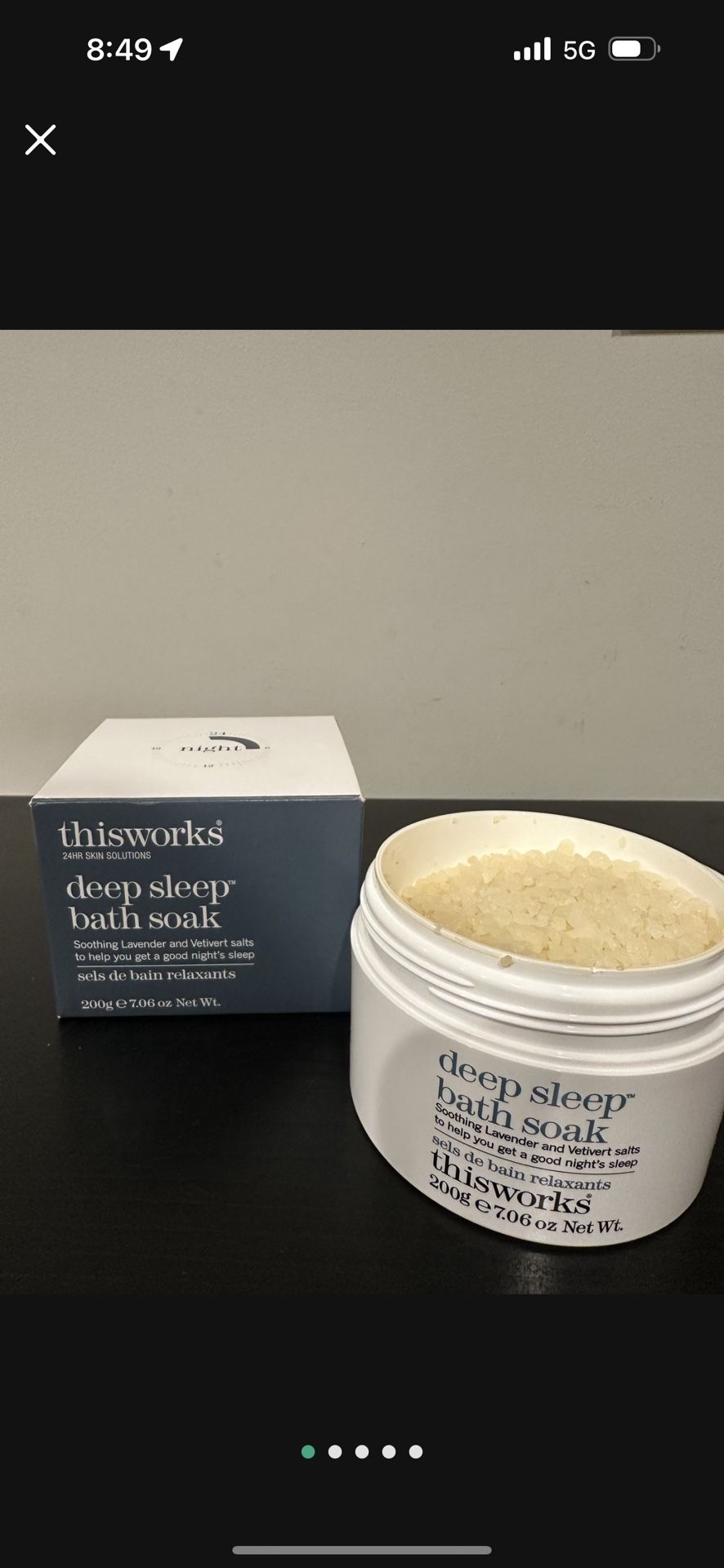 Deep Sleep Bath Soak - soothing lavender and vetiver scented bath soak for a calming night's sleep #selfcare #relaxation