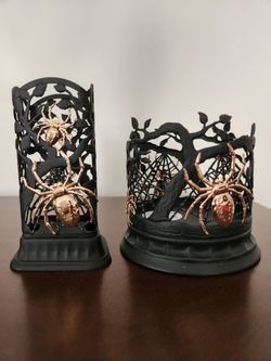 Bath and Body Works Halloween Soap and 3 Wick Candle Holder