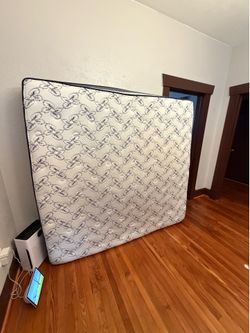 King size bed with 2 spring box OBO