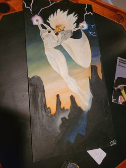 Storm Xmen Hand Painting 2 Art