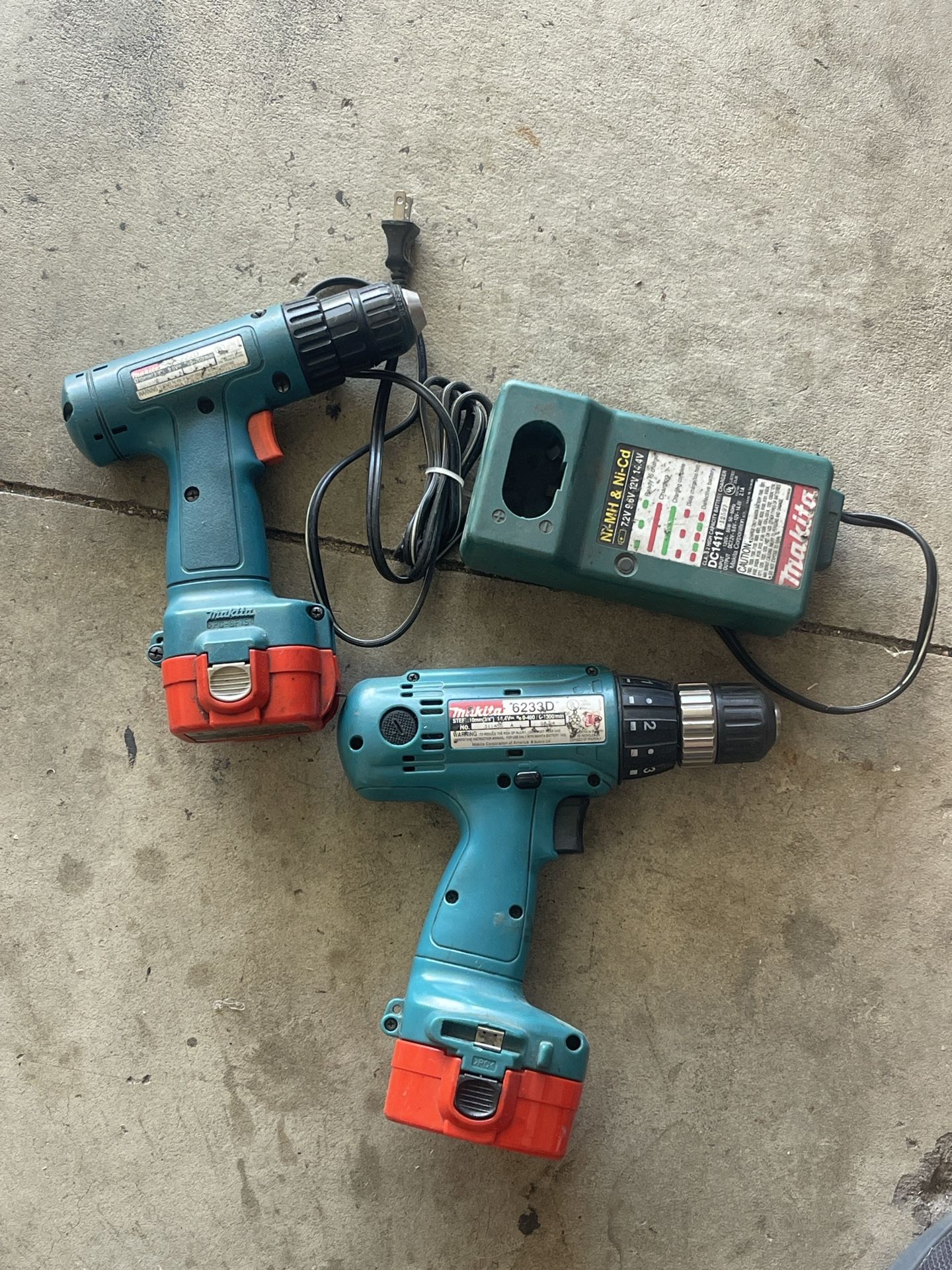 Older Makita Drills With Charger 50 Bucks