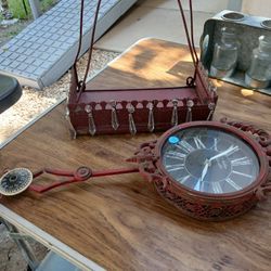 Vantage Clock And Shelf