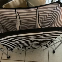 Folding Laundry Cart On Wheels 