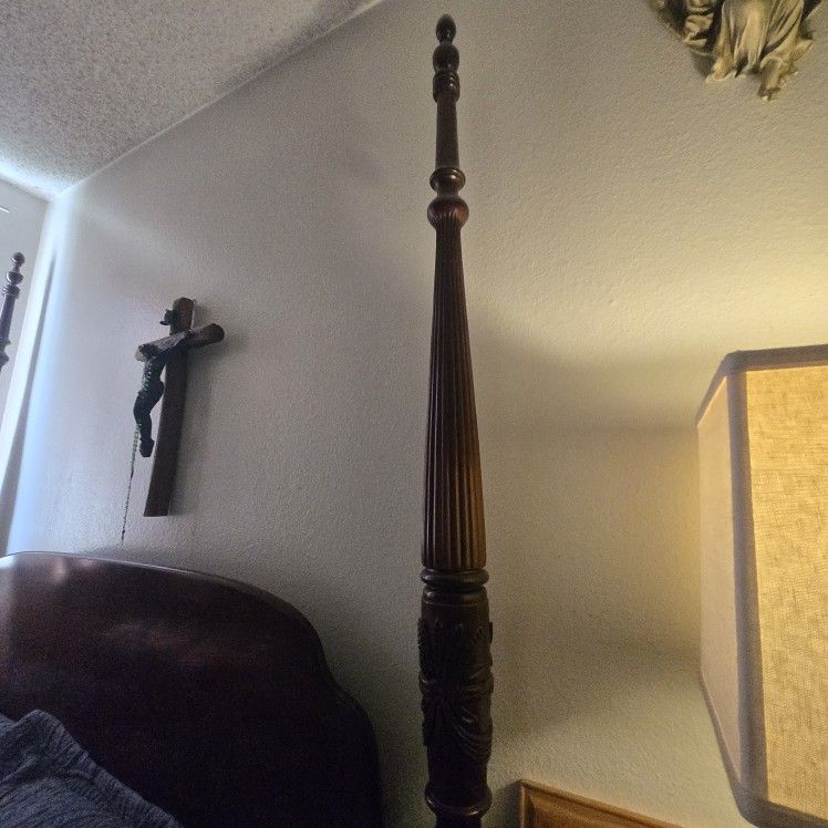 Mattress And Wooden Bed Frame