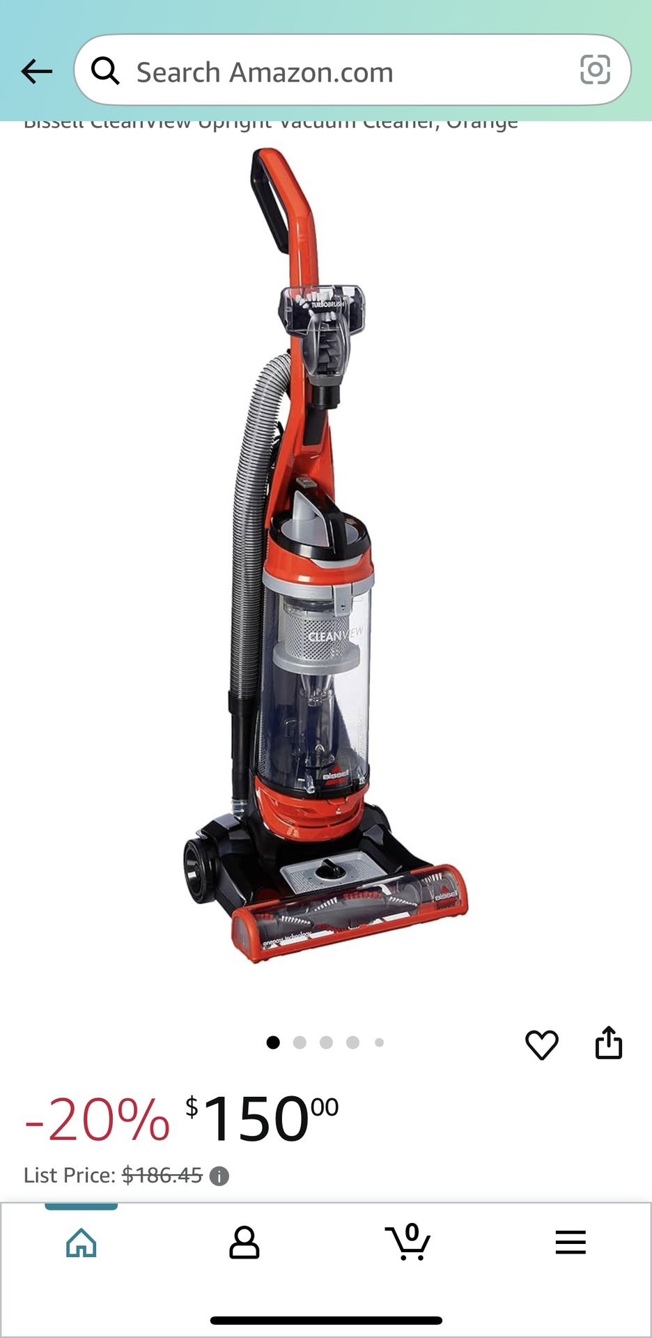 Bissell Vacuum Used Less Then 6 Times