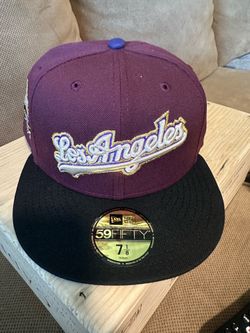 New Era 59FIFTY Los Angeles Angels MLB Fitted Cap 7 1/8 Purple/Black
