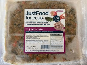 Just Food for Dogs, Frozen Joint & Skin Support 72 oz. - Originally $234.95 ($46.99 ea x5)