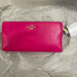 Coach Wallet , Pink Leather