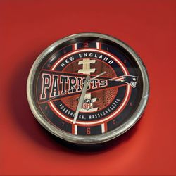 RARE New England Patriots NFL Gametime LED Clock, FREE SHIP!