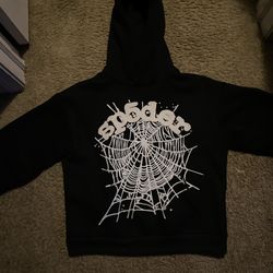 Sp5der OG Web Hoodie “Black”
