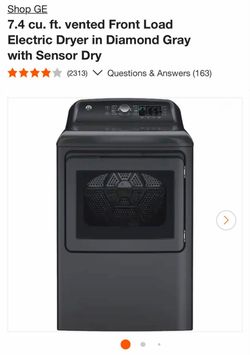 GE 7.4 Grey Electric Dryer
