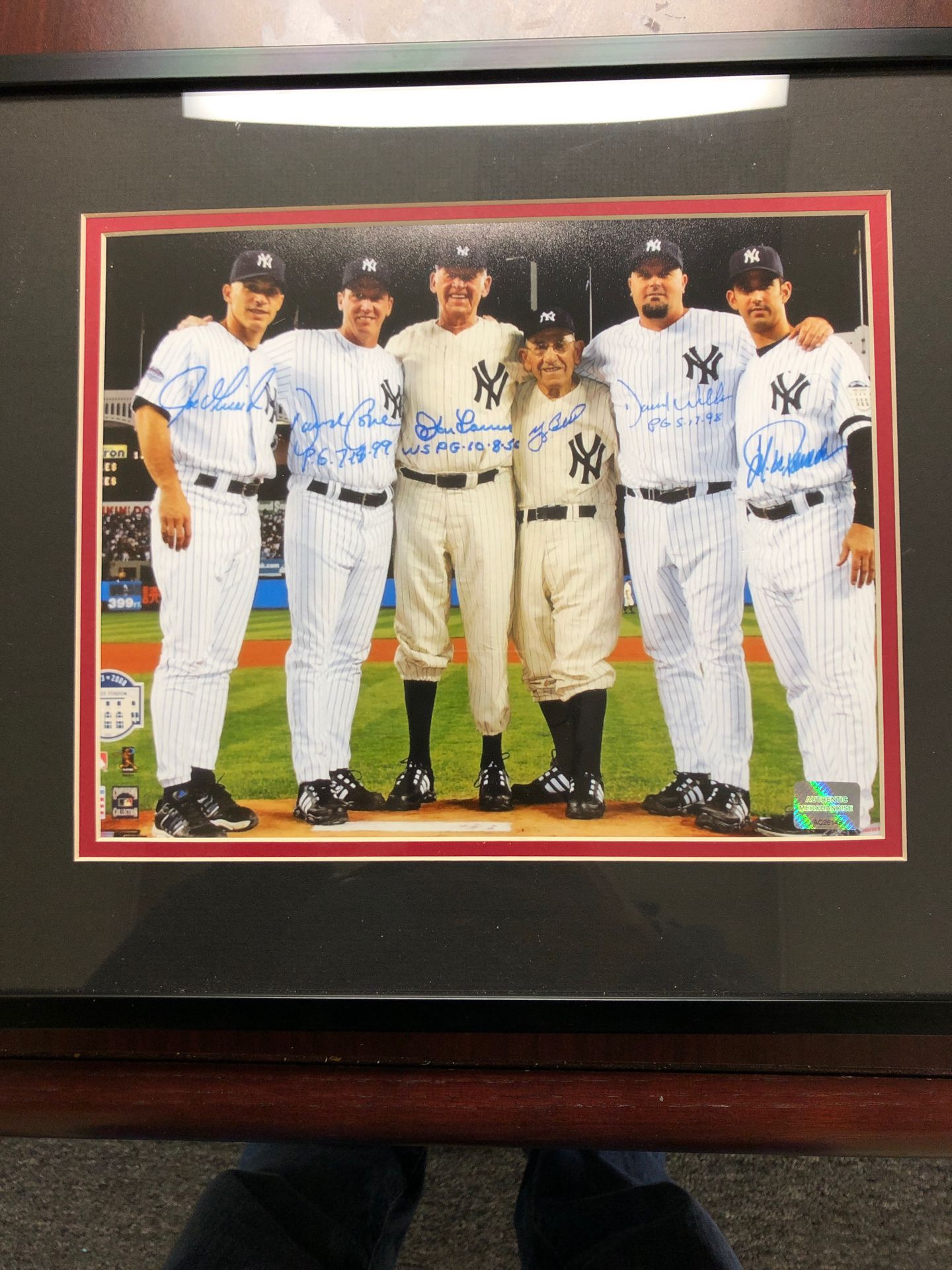 New York Yankees Perfect game signed photo with COA