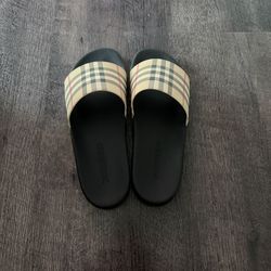 Burberry Furley Check Slide Sandals