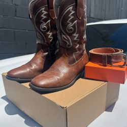 Cowboy Boots & Belt