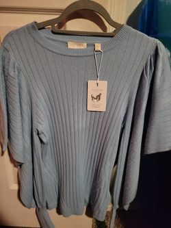 Blusa Azul/ Blue Blouse