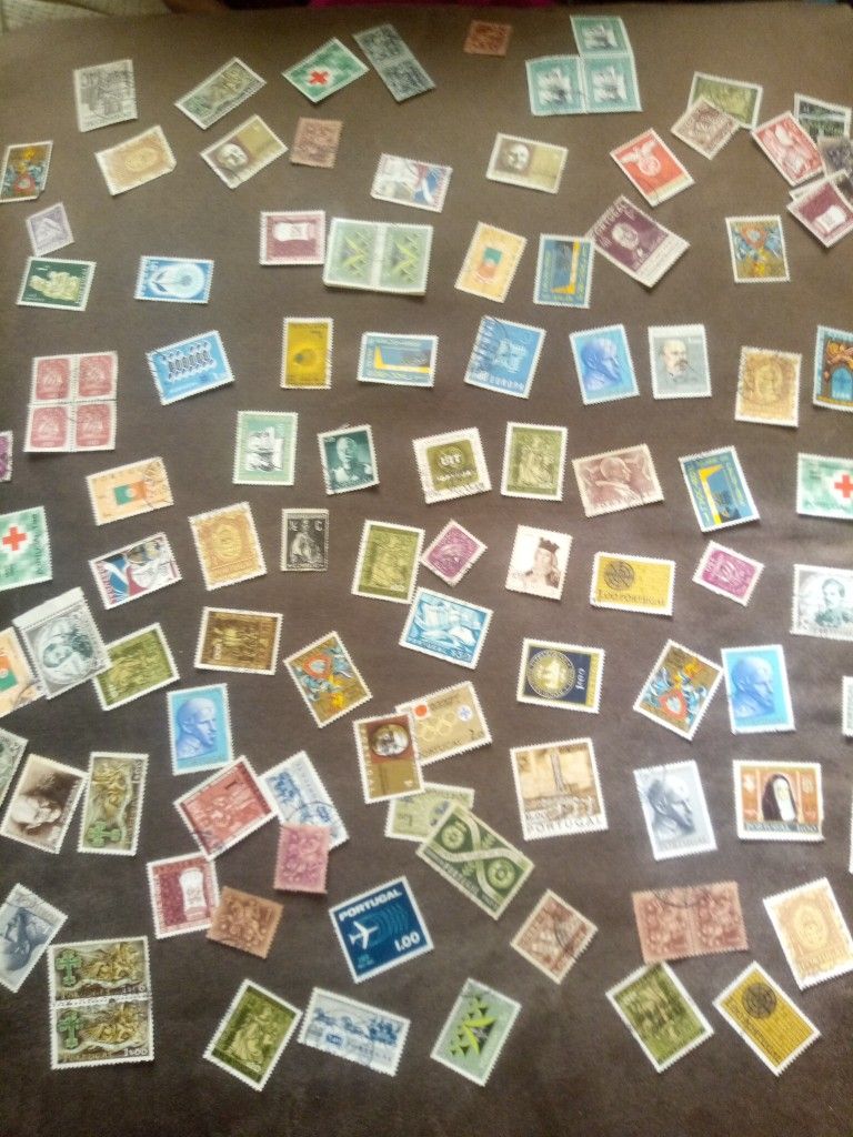 Lot Of 100+ Portugal Stamps Vintage Collection