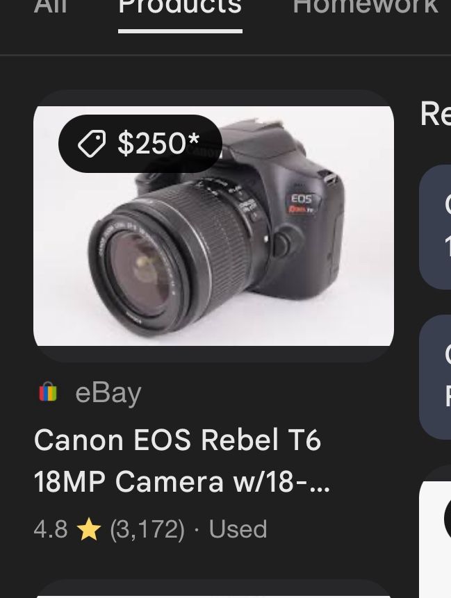 T6 Canon Camera