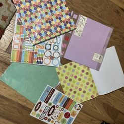 Scrapbook Paper Packs And Stickers 